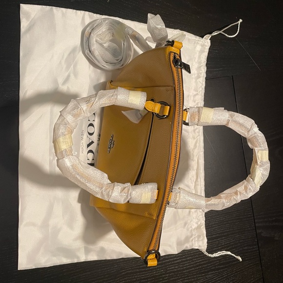 Coach Polished Pebble Leather Elise Small Satchel - Picture 3 of 6